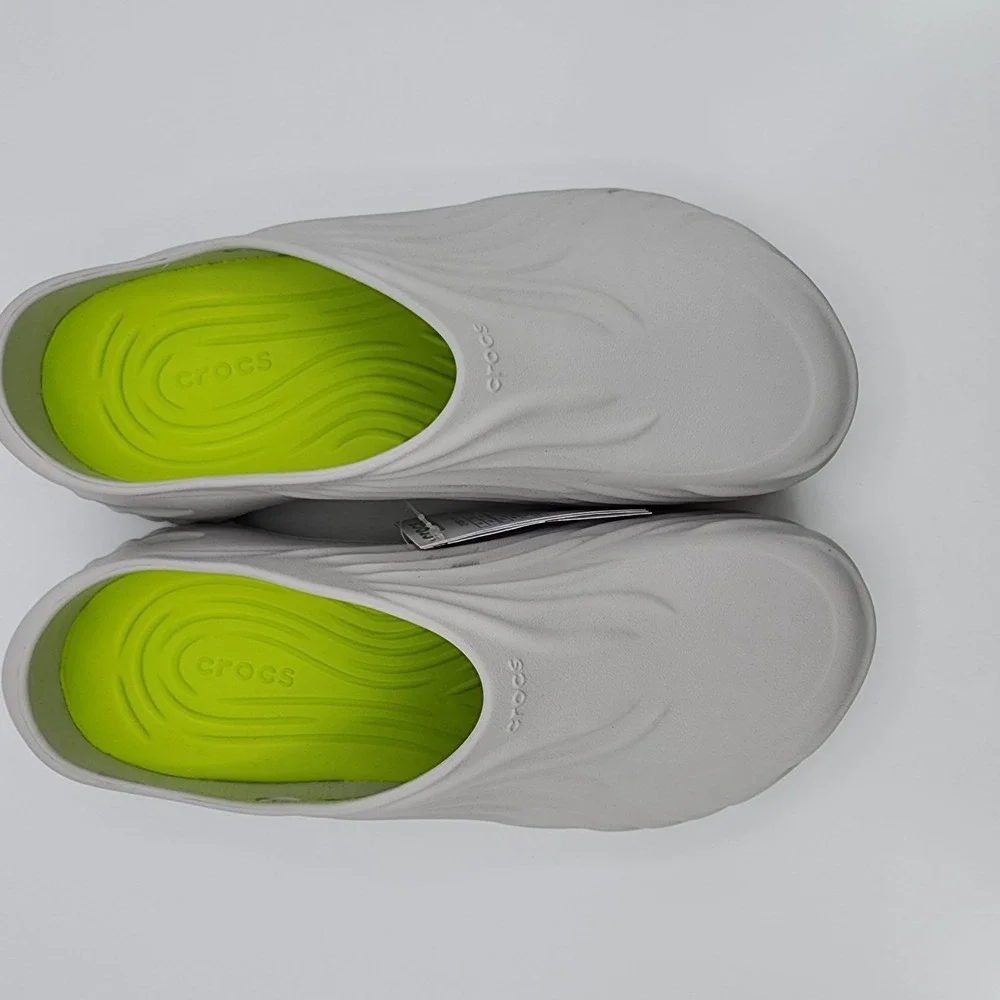 Crocs‎ Echo Wave Mens Size 12 Atmosphere Lime Punch Clog 210521-1FT NEW w/ Tag